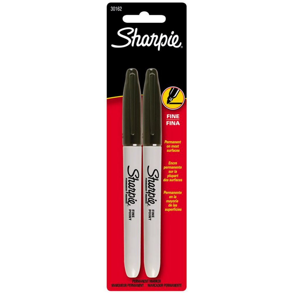 Sharpie® Fine Point Permanent Marker, Black, 36 Piece Canister