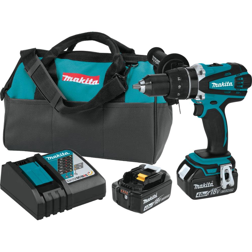 18V LXT Lithium Ion Cordless 1/2" Driver-Drill (4.0Ah) XFD03M from Makita - Acme Tools