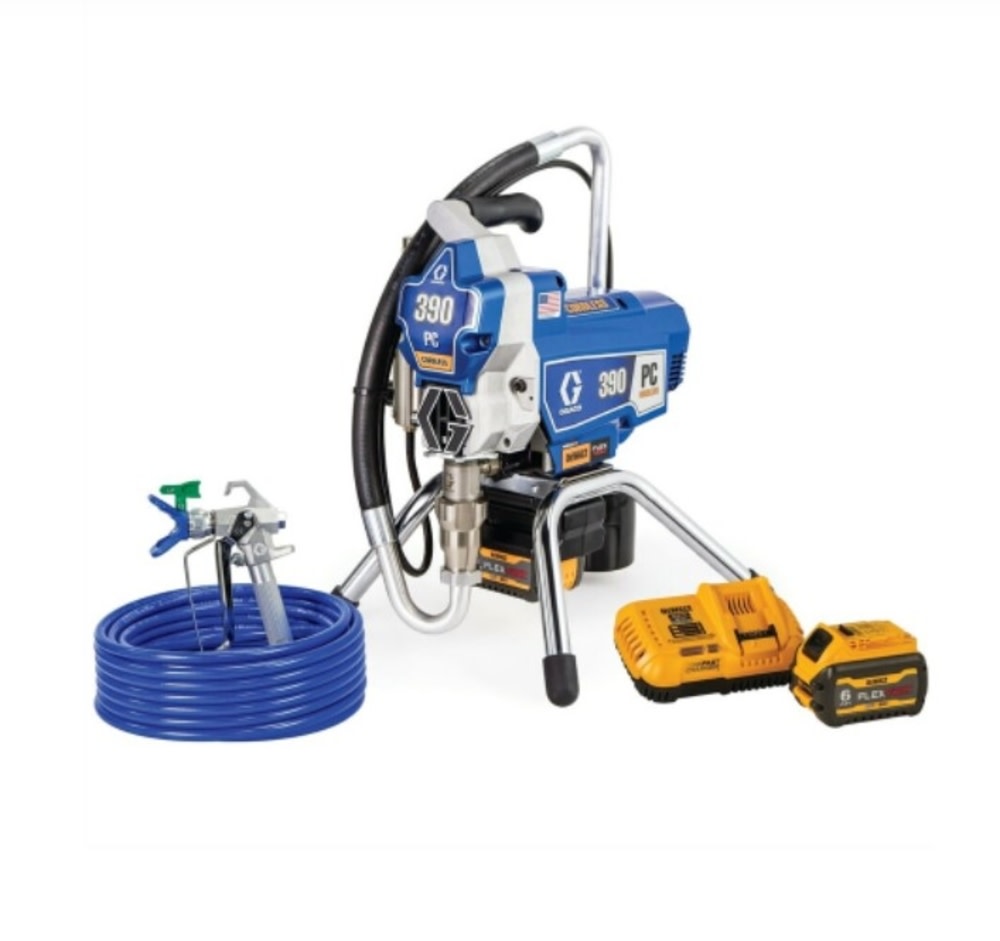 Graco 390 PC Airless Paint Sprayer Cordless Kit with Stand 25T804 - Acme  Tools
