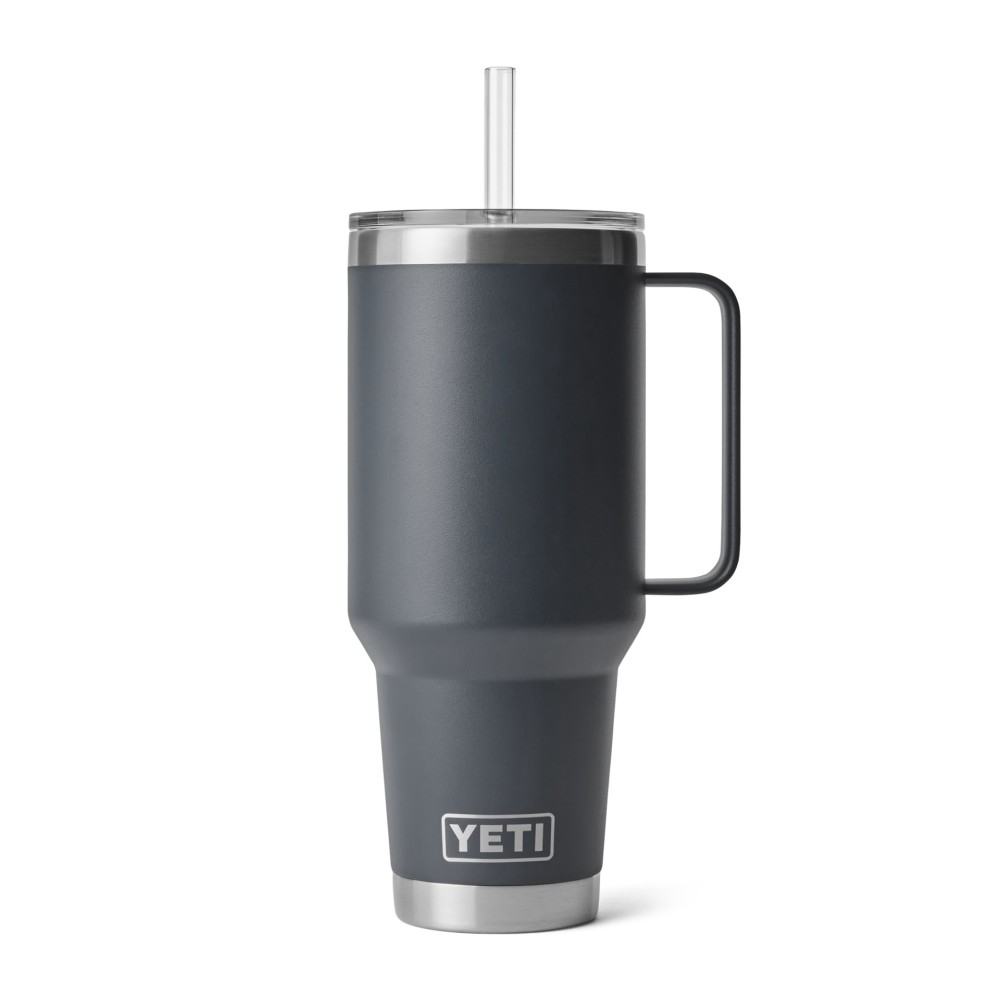 Yeti Rambler 42 Oz Straw Mug with Straw Lid Charcoal 21071502860